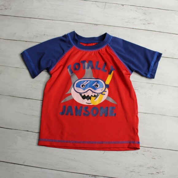 Swiggles Baby Boy's Rashguard Swim Shirt Size 12 Months UV Protection - Picture 2 of 5